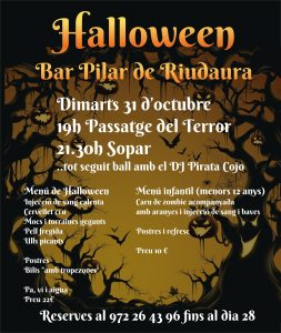 Halloween al Bar Pilar de Riudaura